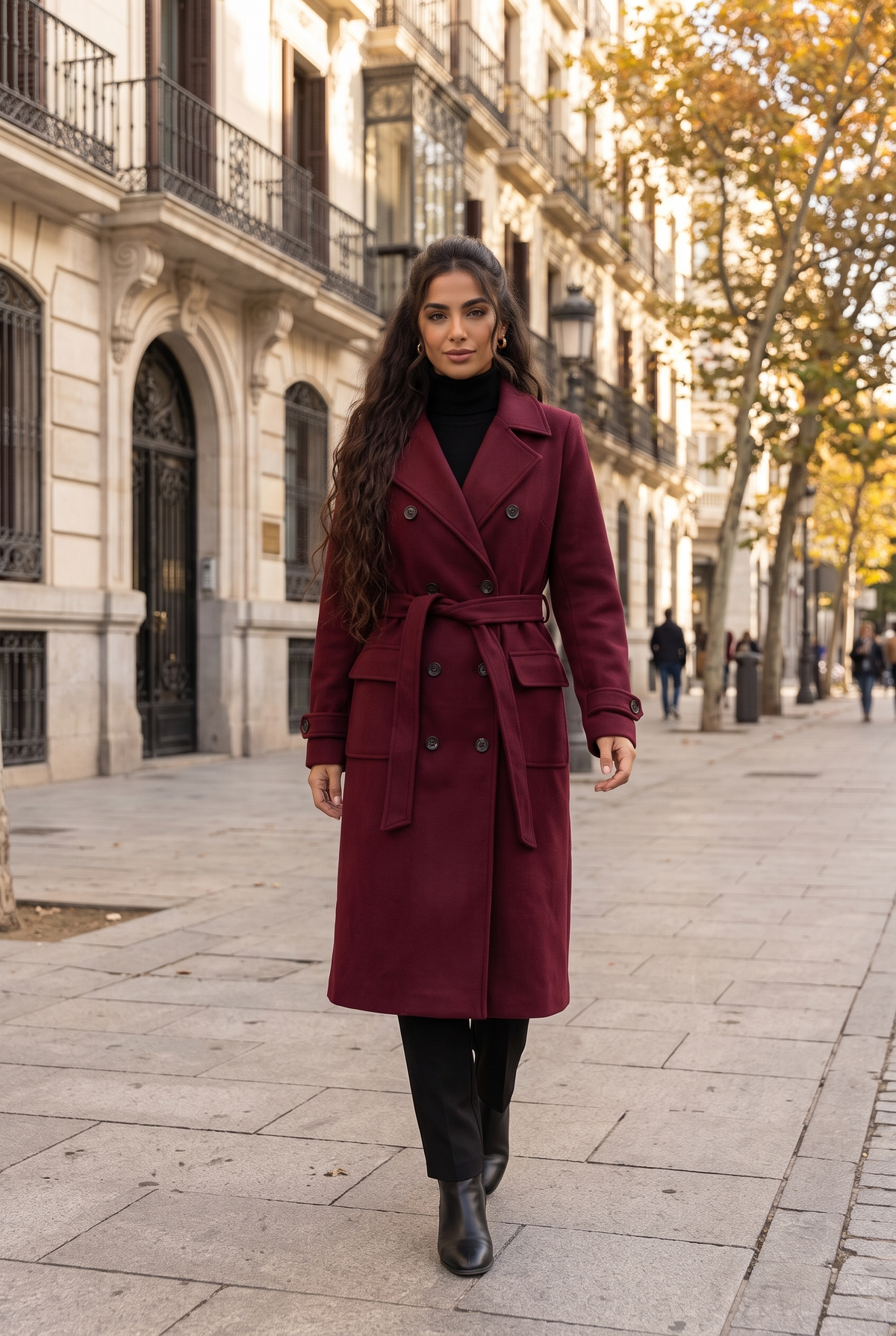 Abrigo Carlota Burdeos