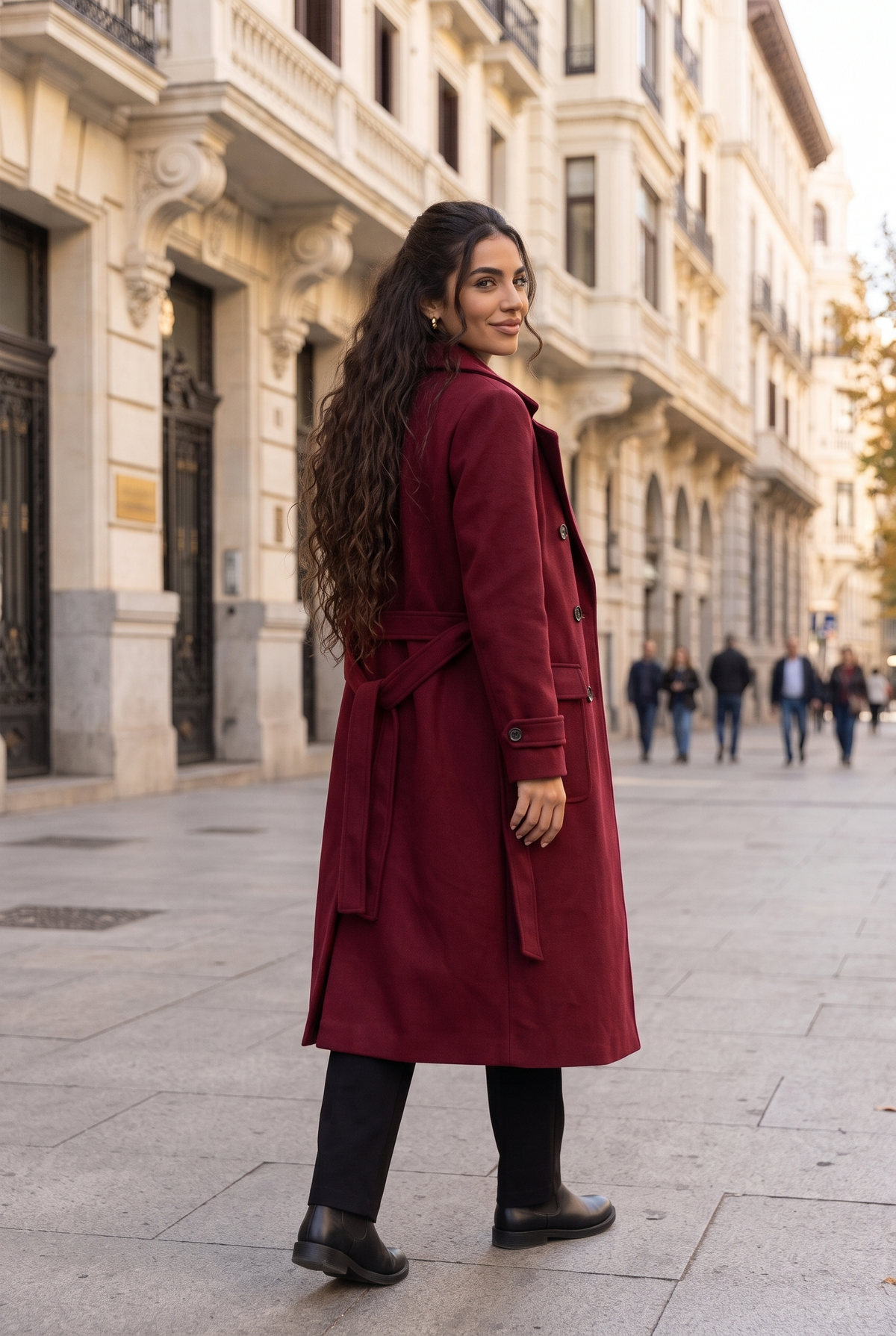 Abrigo Carlota Burdeos