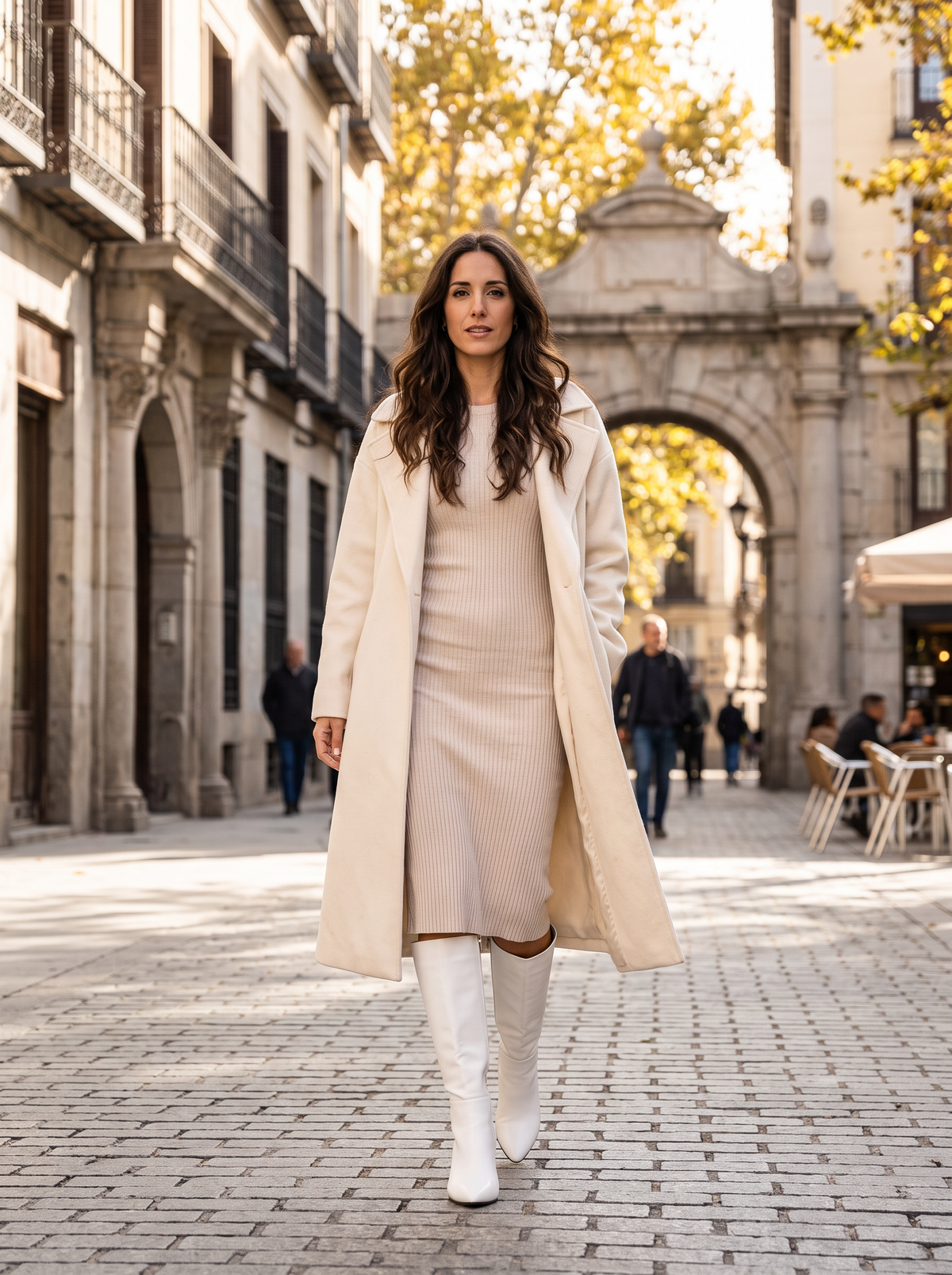 Bota Valentina Blanco